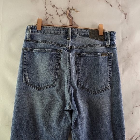 Joes Jean Women 27 Exposed Button Fly High Rise Straight Crop Debbie Denim - Picture 7 of 14